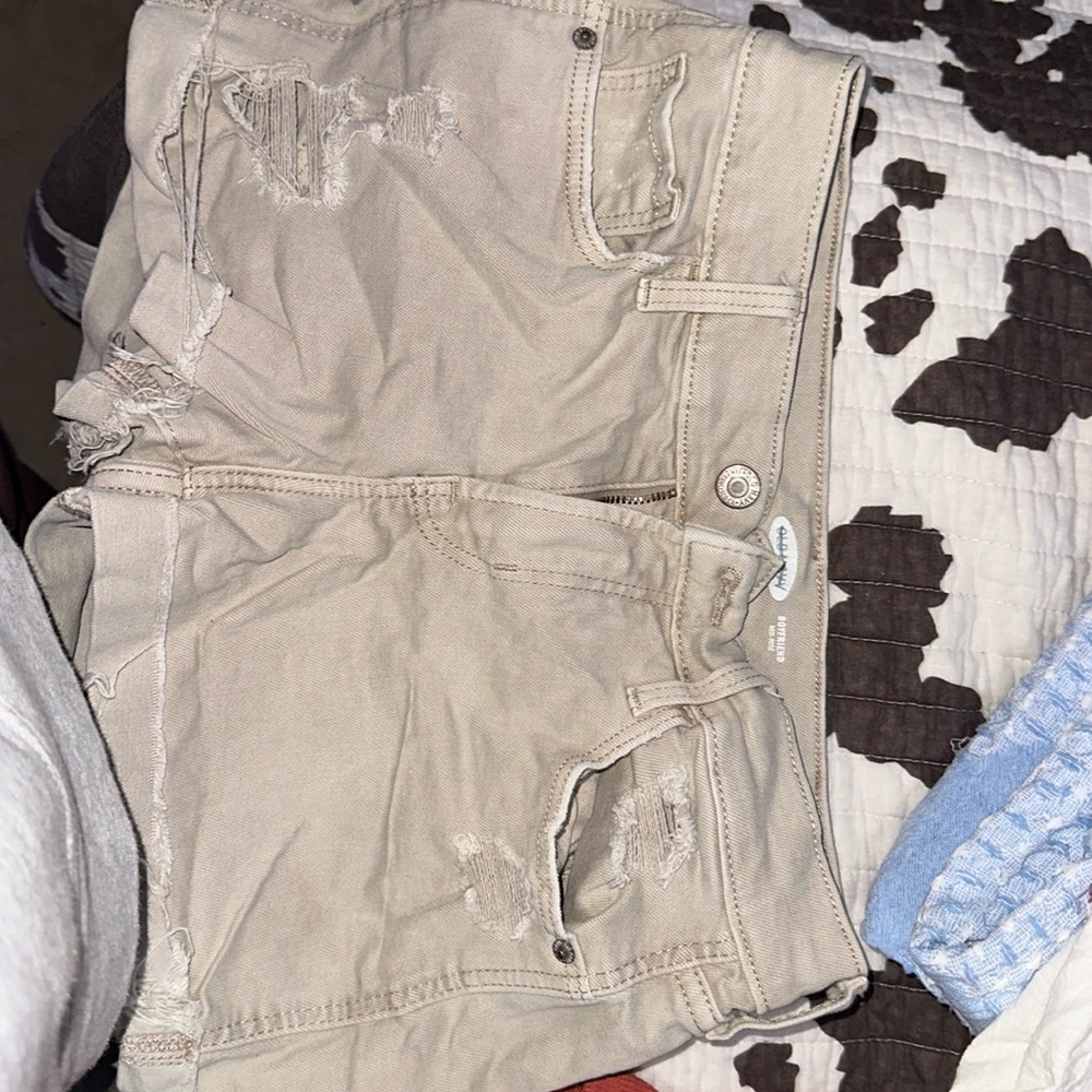 Jean shorts , khaki